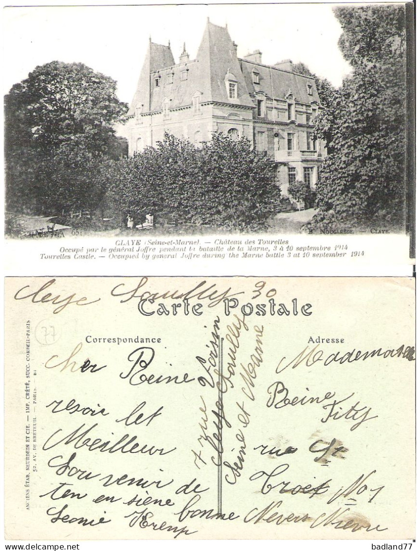 77 - CLAYE - Château Des Tourelles - Otros & Sin Clasificación