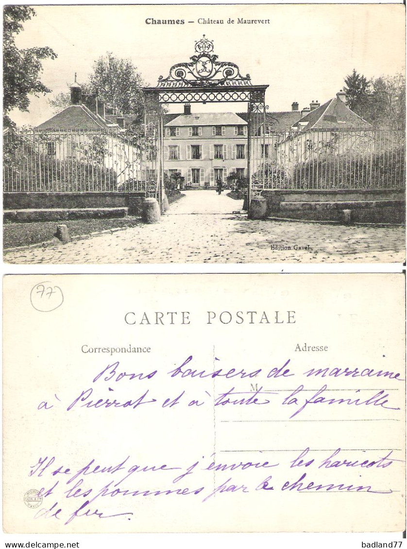 77 - CHAUMES - Château De Maurevert - Other & Unclassified