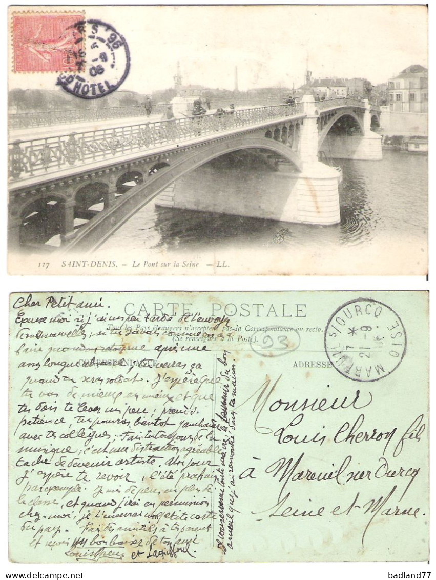 93 - SAINT-DENIS - Le Pont Sur La Seine  - Saint Denis