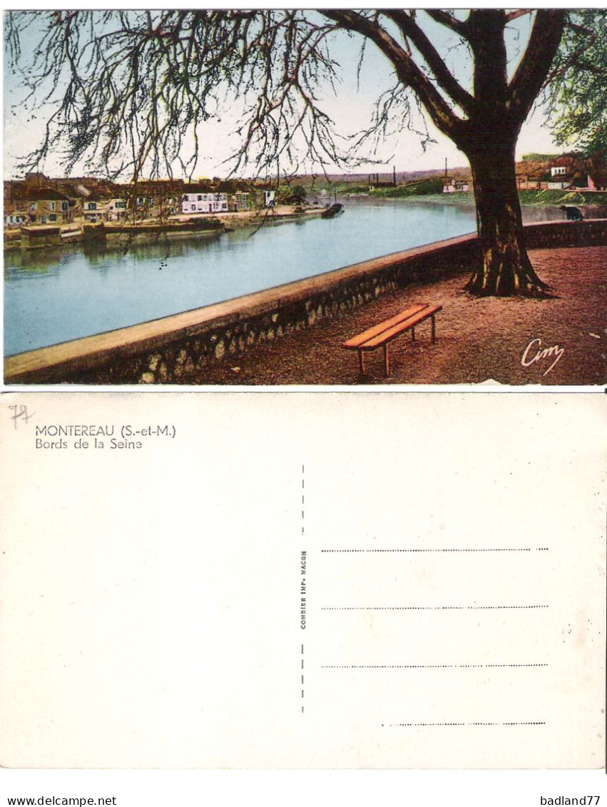 77 - MONTEREAU - Bords De Seine  (colorisée-non Circulée) - Montereau