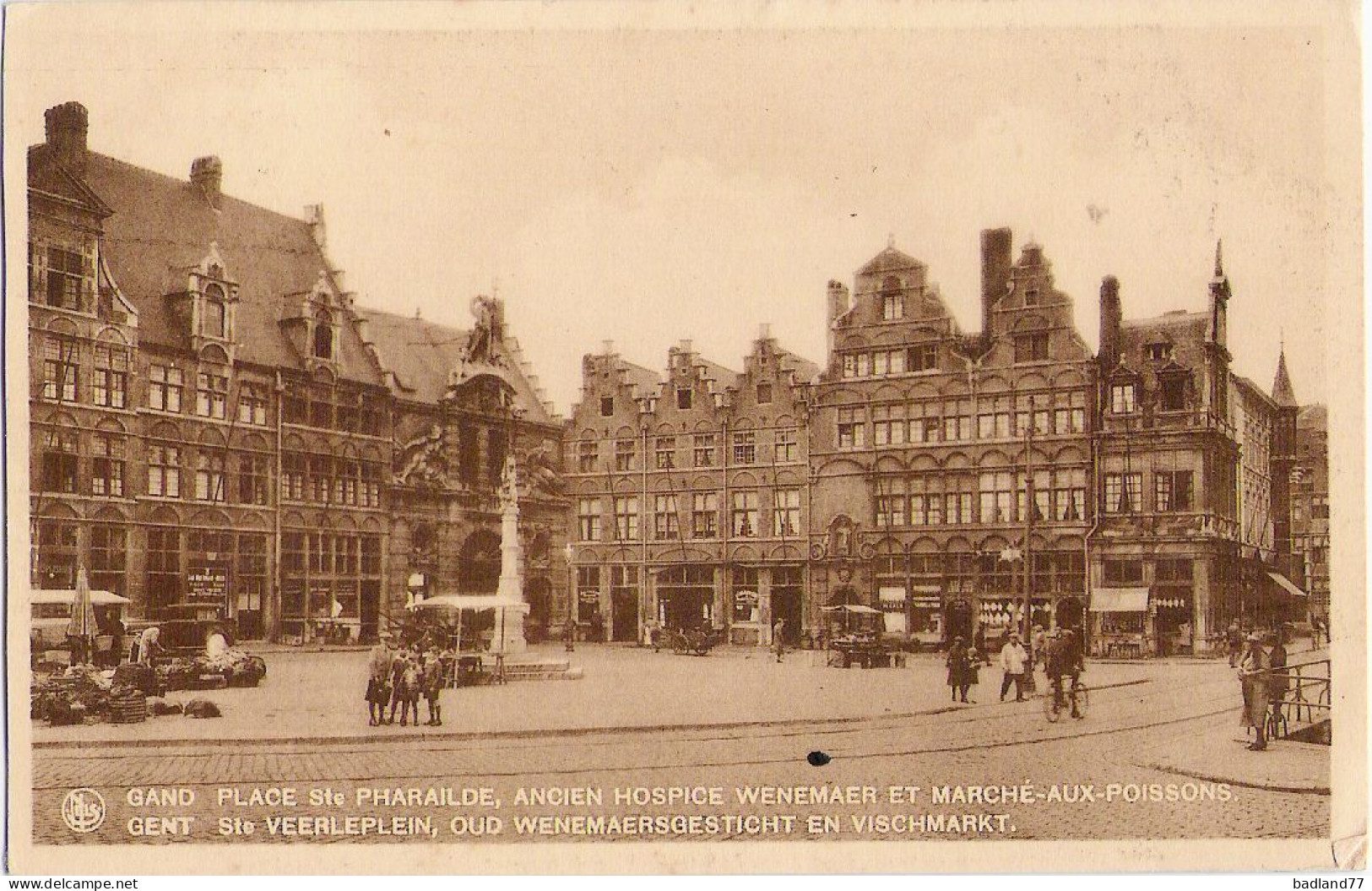 BE - GAND - GENT - Place Ste Pharaïlde, Ancien Hospice Wenemaer Et Marché Aux Poissons - Gent