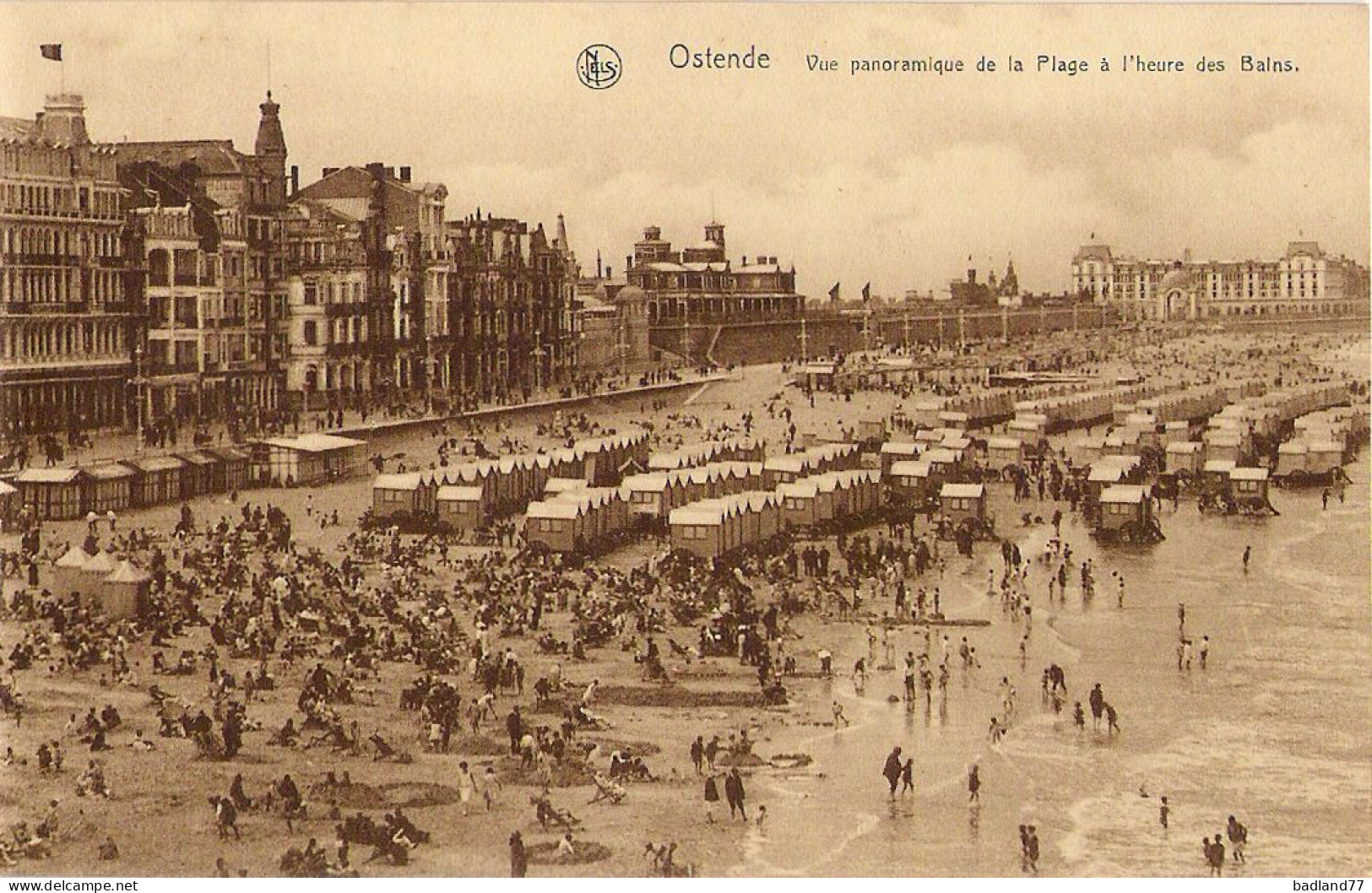 BE - OSTENDE - OOSTENDE - Vue Panoramique De La Plage à L Heure Des Bains  - Oostende