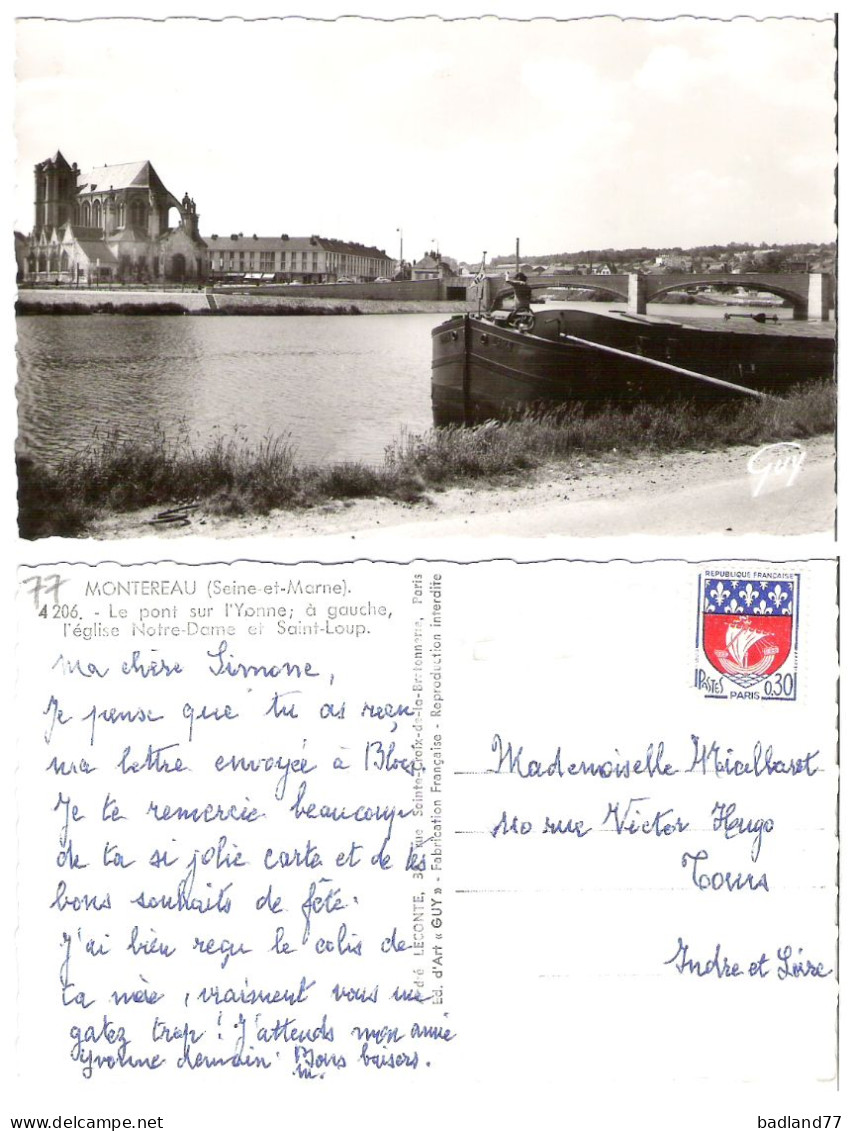 77 - MONTEREAU - Le Pont Sur L Yonne - L Eglise Notre-Dame Et Saint-Loup  - Montereau