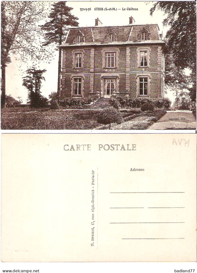 77 - OTHIS - Le Château  (non Circulée) - Othis