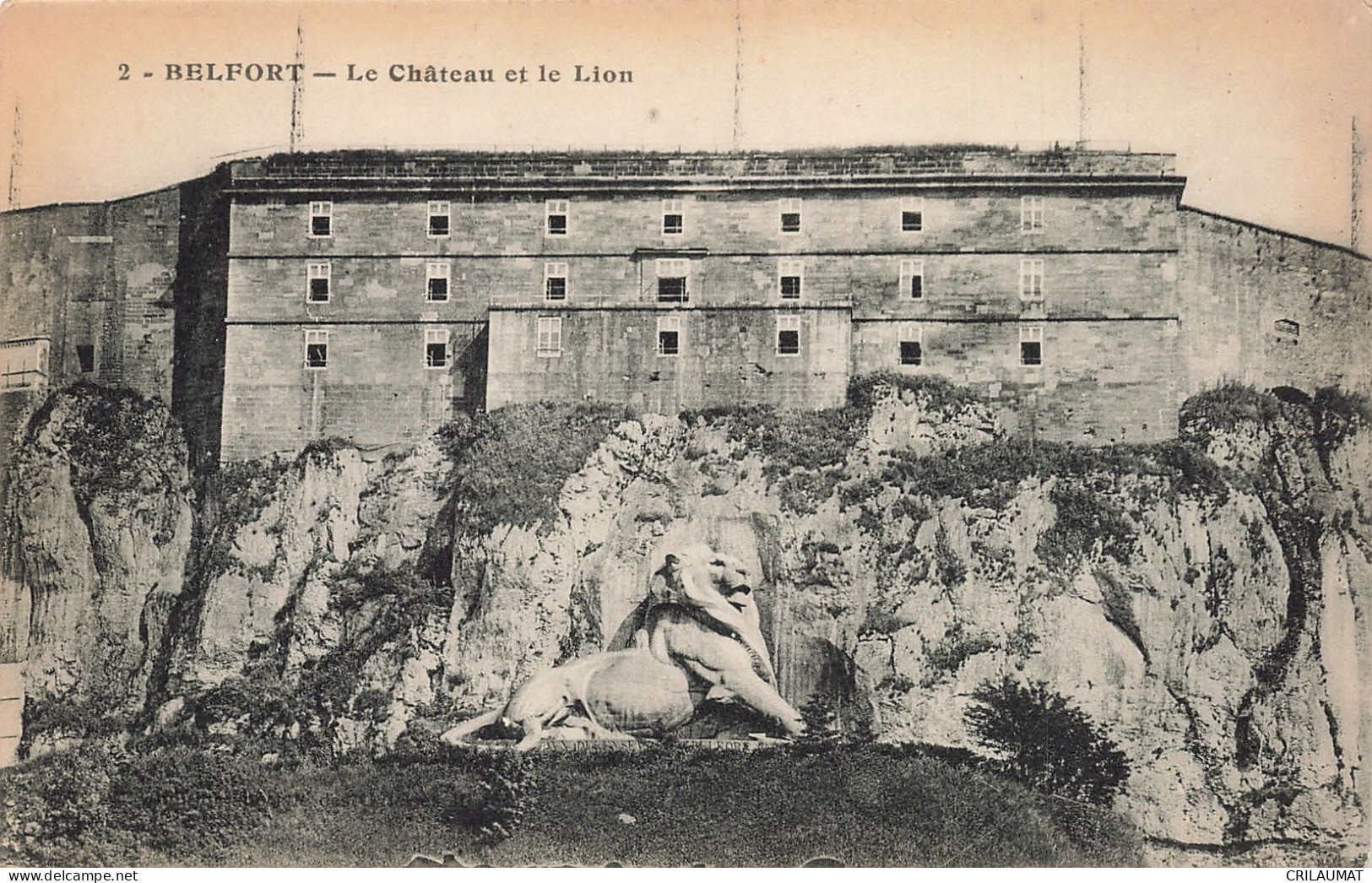 90-BELFORT LE CHATEAU ET LE LION-N°T5268-E/0387 - Belfort - City