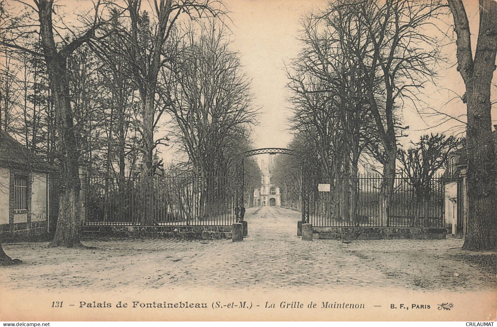 77-FONTAINEBLEAU LE PALAIS LA GRILLE DE MAINTENON-N°T5268-E/0285 - Fontainebleau