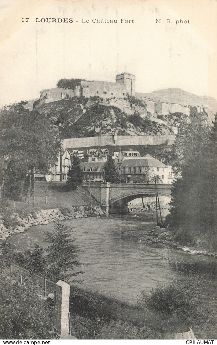 65-LOURDES LE CHATEAU FORT-N°T5268-E/0135 - Lourdes