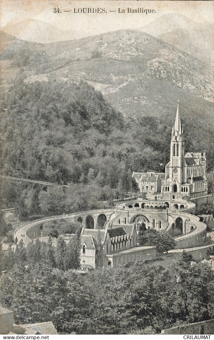 65-LOURDES LA BASILIQUE-N°T5268-E/0137 - Lourdes