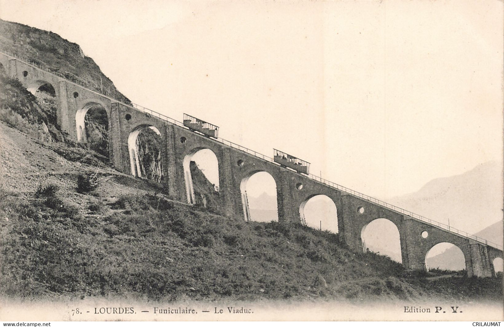 65-LOURDES FUNICULAIRE LE VIADUC-N°T5268-E/0095 - Lourdes