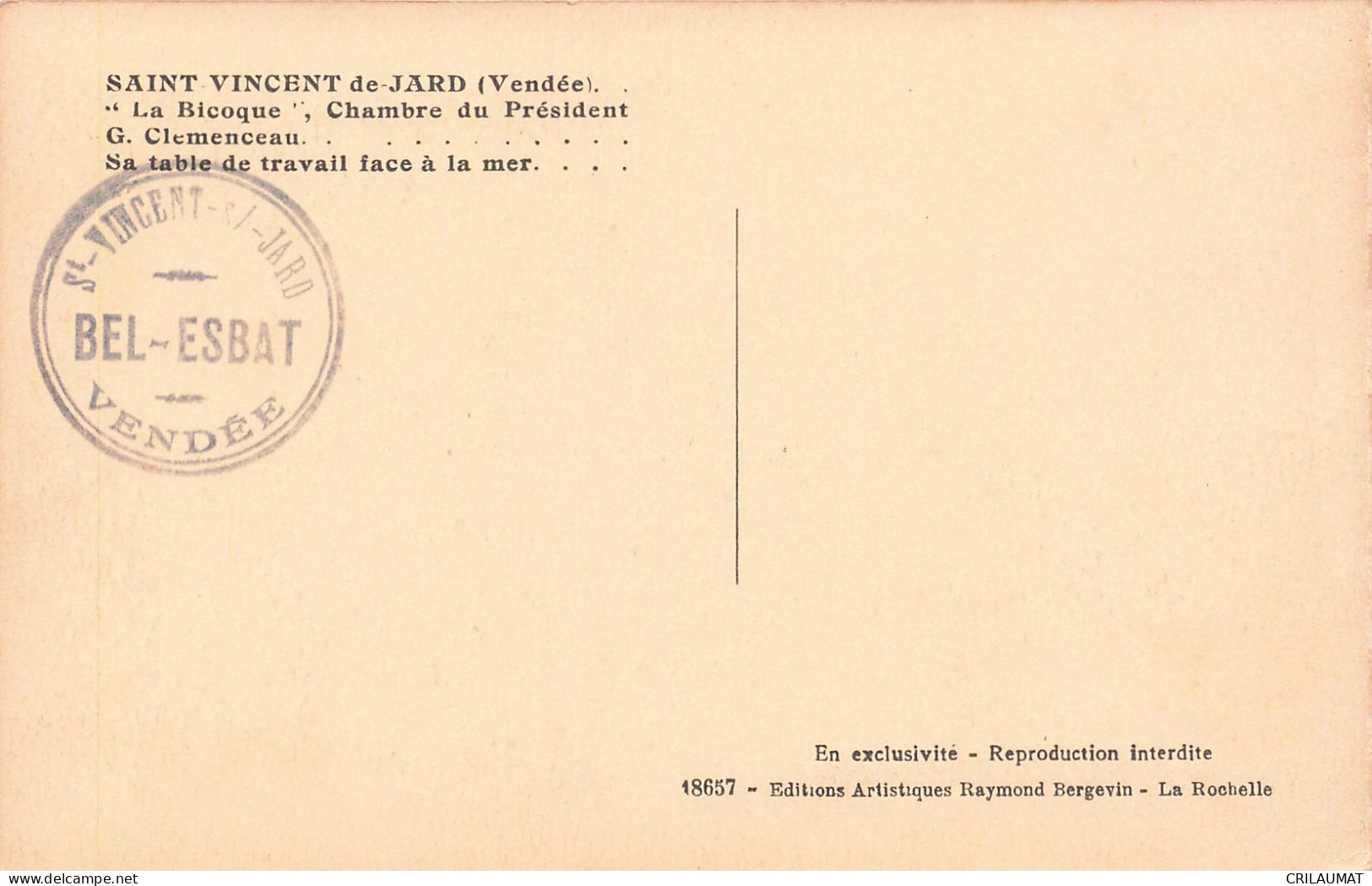 85-SAINT VINCENT DE JARD-N°T5268-D/0113 - Other & Unclassified