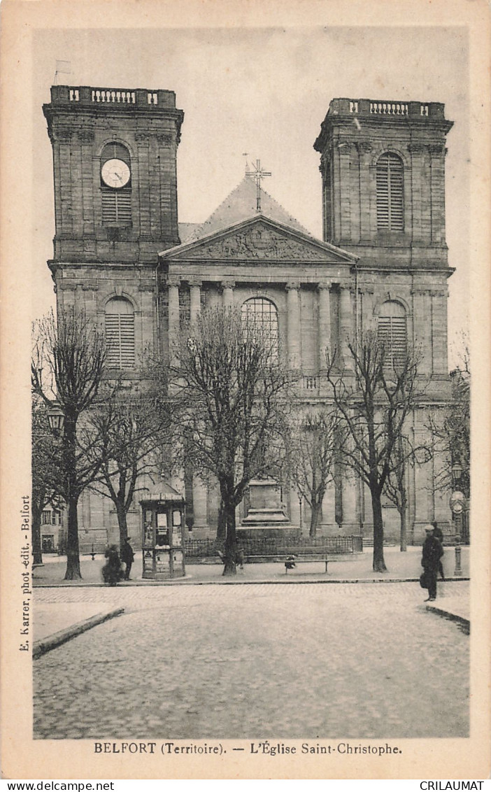 90-BELFORT EGLISE SAINT CHRISTOPHE-N°T5268-D/0041 - Belfort - Stad