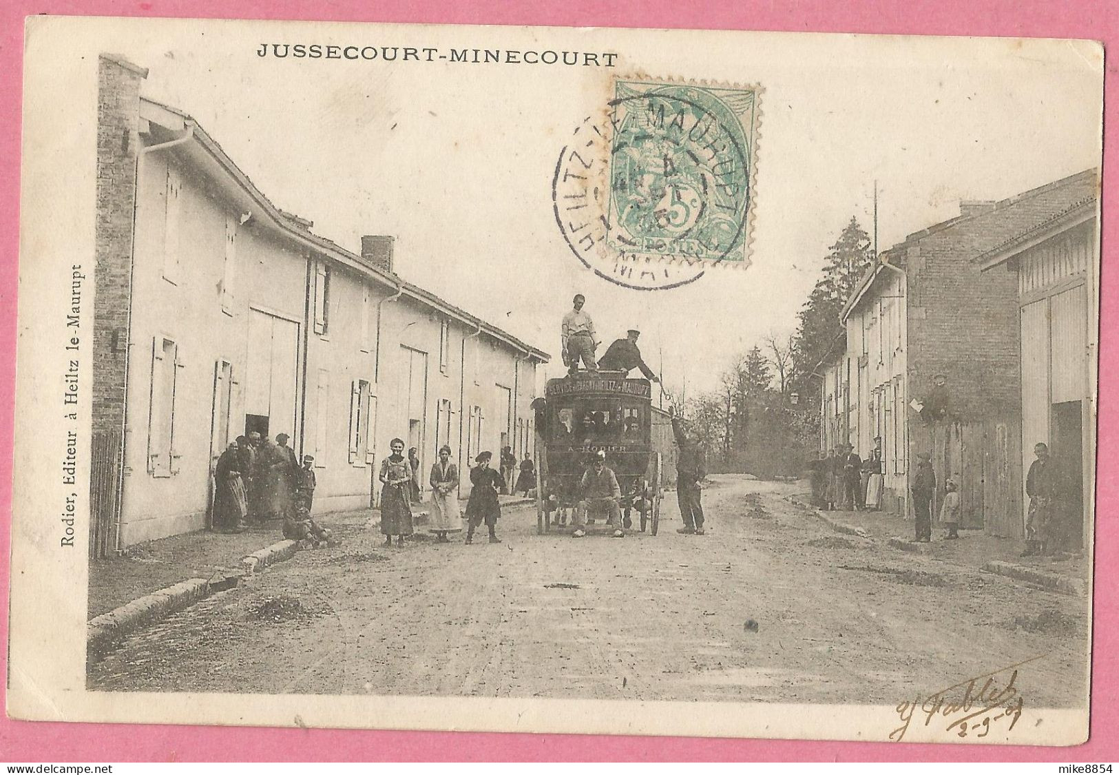 SAS0311  CPA  JUSSECOURT-MINECOURT    (Marne)  Diligence  Service De PARGNY à HEILTZ-le-MAURUPT  +++++++ - Autres & Non Classés