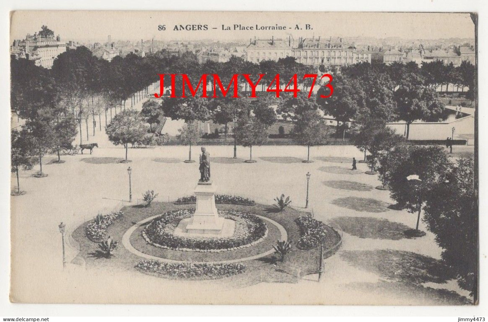 CPA - ANGERS En 1918 - La Place Lorraine - N° 86 - Edit. A. R. - Angers