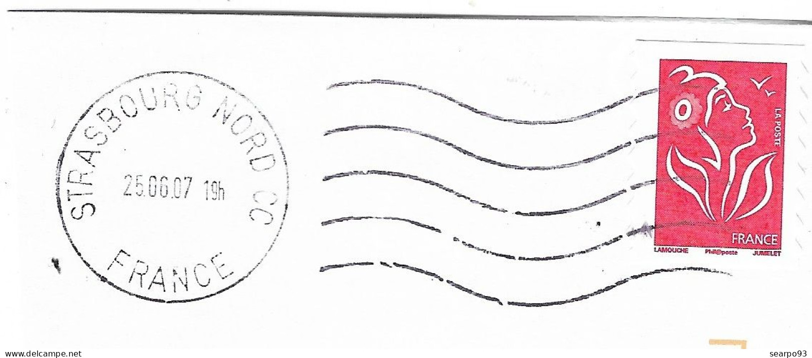 FRANCE. POSTMARK. STRASBOURG. 2007 - 1961-....