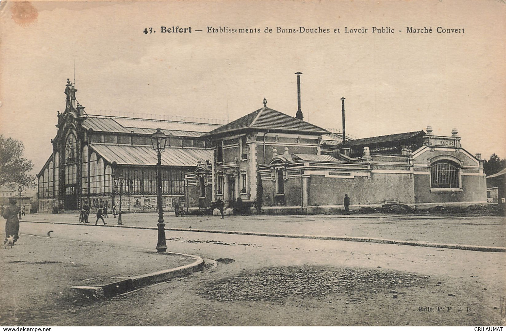 90-BELFORT ETABLISSEMENTS DE BAINS DOUCHES ET LAVOIR PUBLIC-N°T5269-E/0203 - Belfort - Città