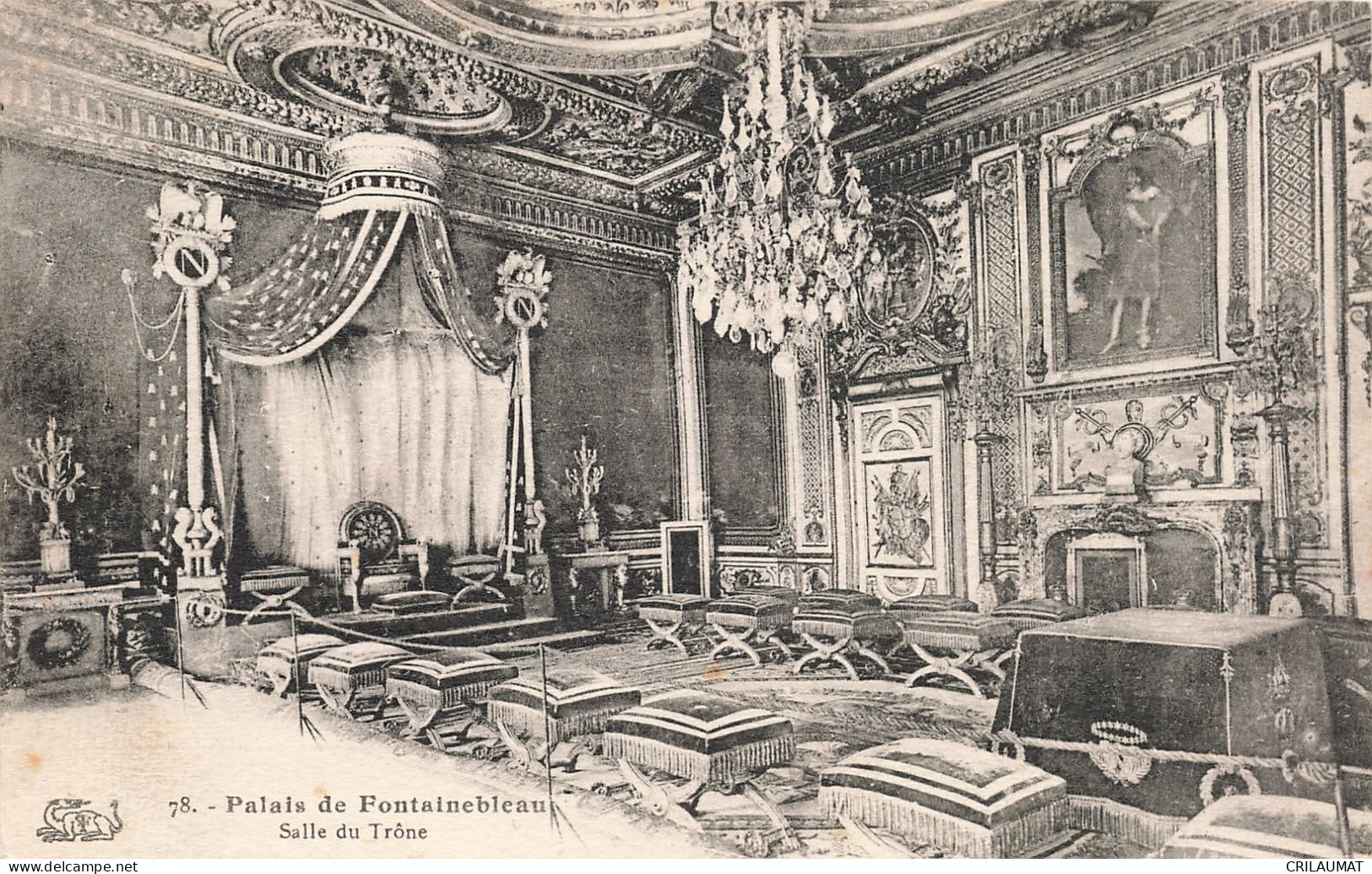 77-FONTAINEBLEAU LE PALAIS SALLE DU TRONE-N°T5269-D/0173 - Fontainebleau