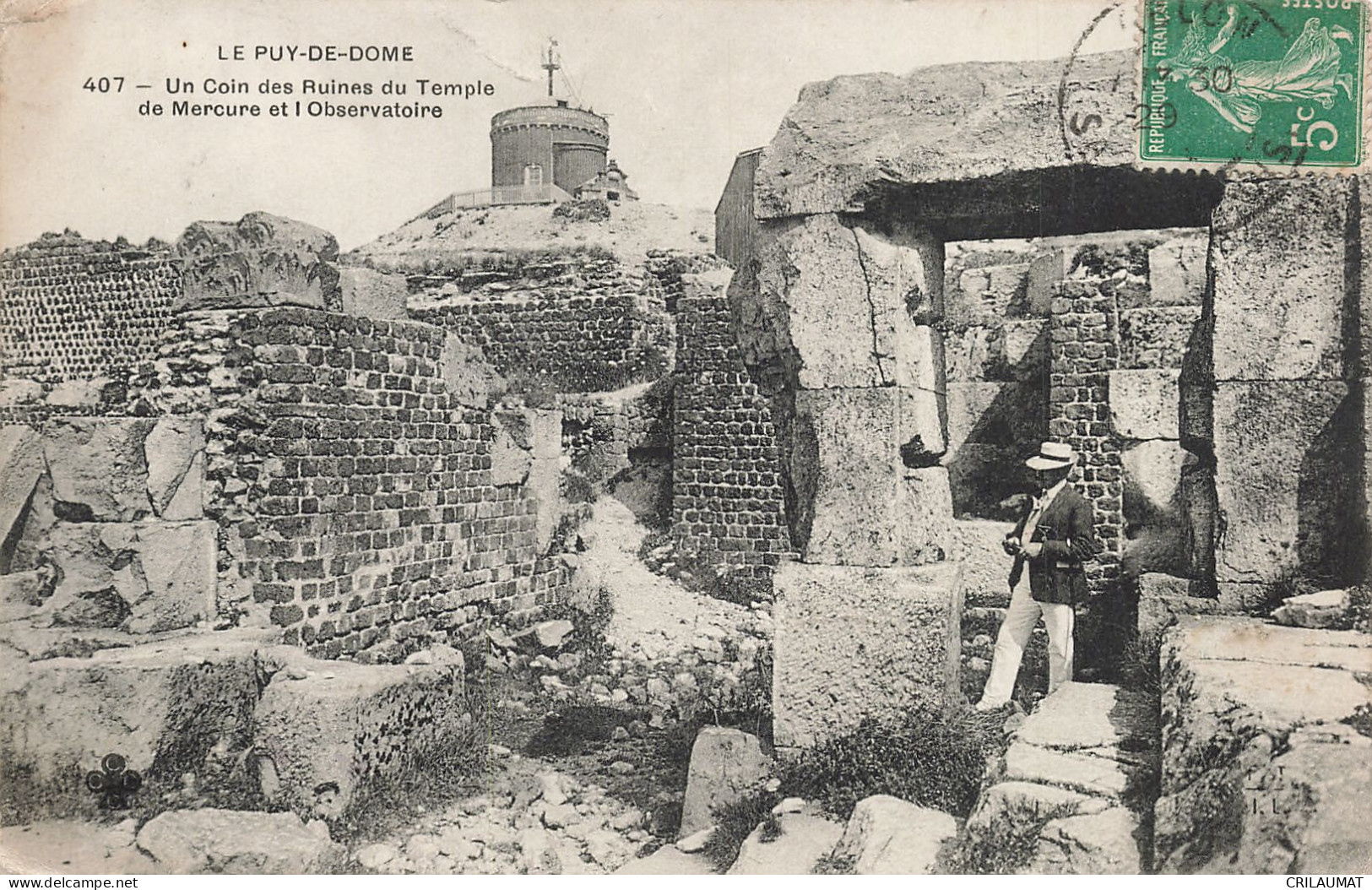 63-LE PUY DE DOME RUINES DU TEMPLE DE MERCURE ET L OBSERVATOIRE-N°T5269-C/0297 - Sonstige & Ohne Zuordnung