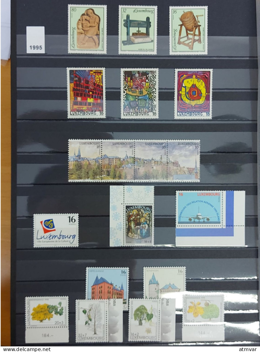 LUXEMBOURG (60s-90s) Collection Mint Sets & Souvenir Sheets / Series + Feuillets Neufs / Colección Series Y Hojas Nuevas - Collezioni