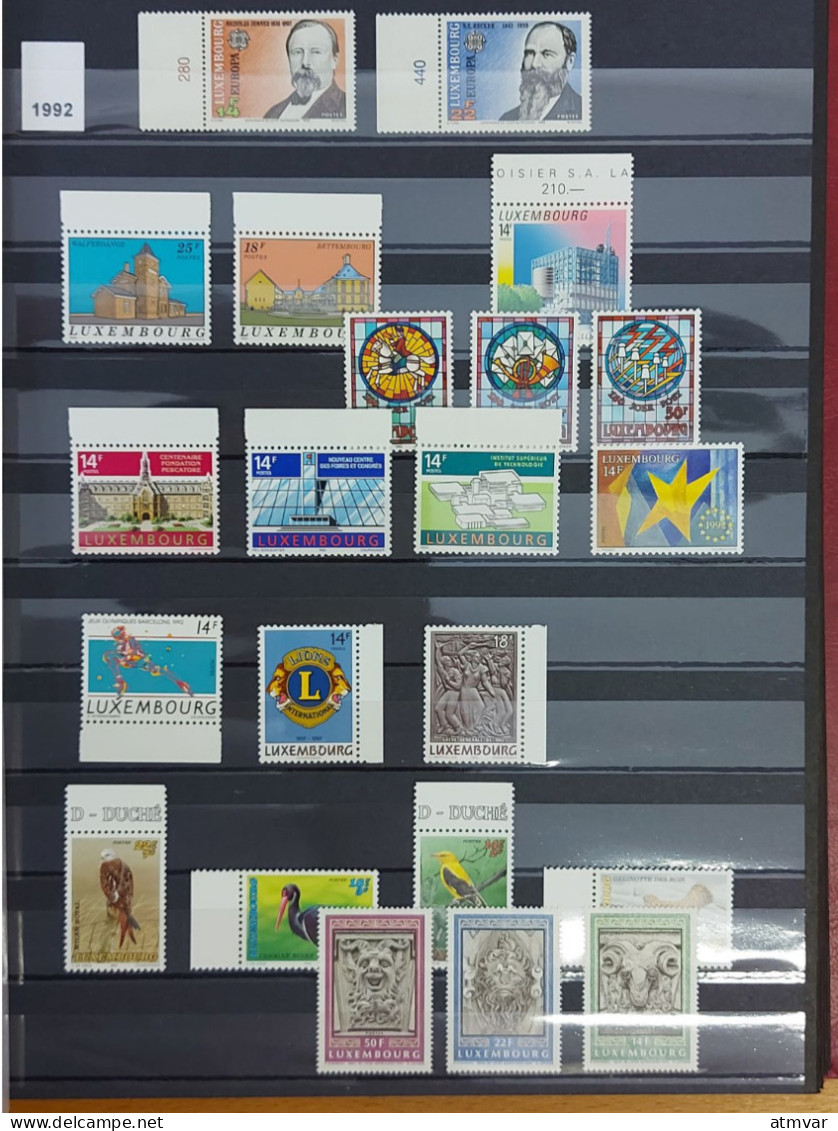 LUXEMBOURG (60s-90s) Collection Mint Sets & Souvenir Sheets / Series + Feuillets Neufs / Colección Series Y Hojas Nuevas - Colecciones