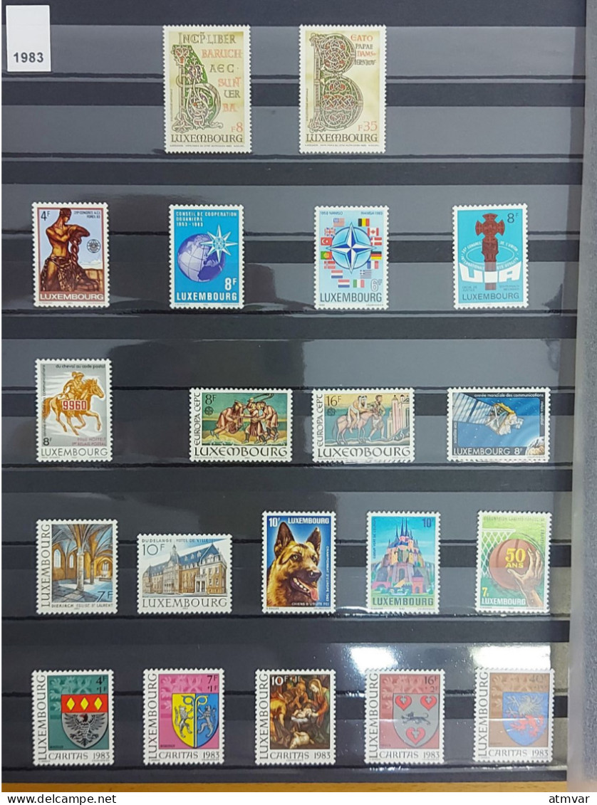 LUXEMBOURG (60s-90s) Collection mint sets & souvenir sheets / Series + feuillets neufs / Colección series y hojas nuevas