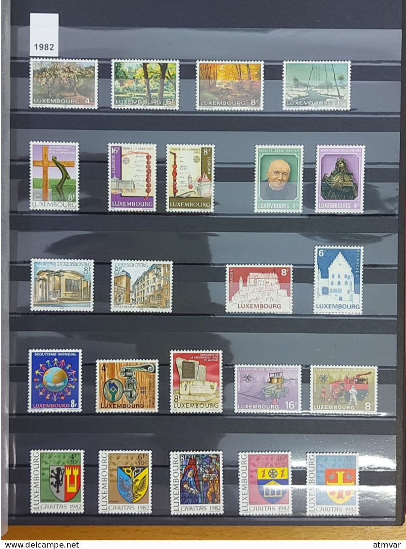 LUXEMBOURG (60s-90s) Collection mint sets & souvenir sheets / Series + feuillets neufs / Colección series y hojas nuevas