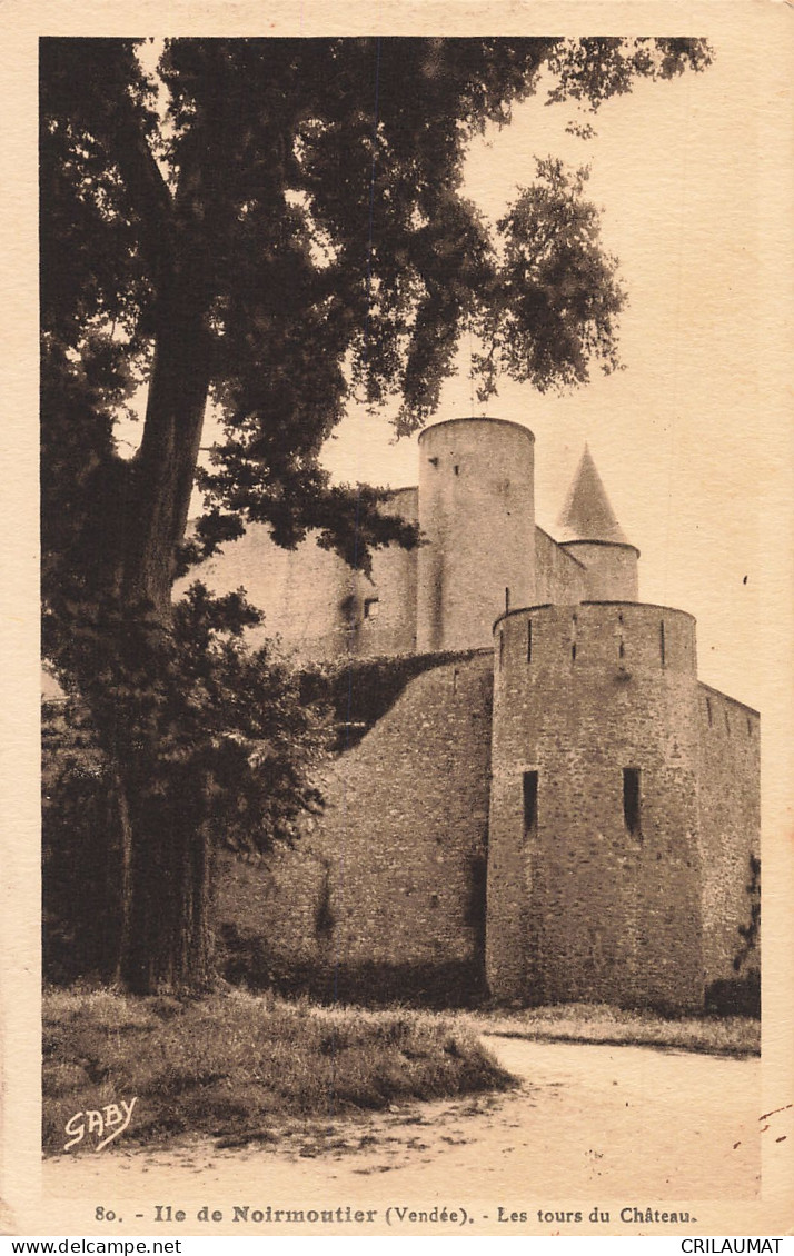 85-ILE DE NOIRMOUTIER LES TOURS DU CHATEAU-N°T5269-G/0337 - Ile De Noirmoutier