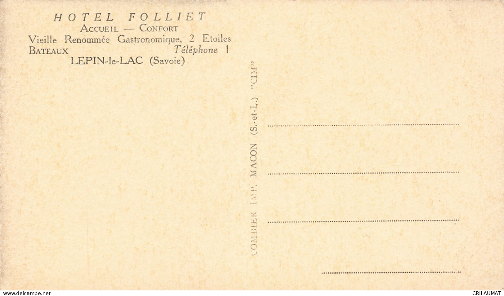 73-LEPIN LE LAC-N°T5269-F/0345 - Andere & Zonder Classificatie