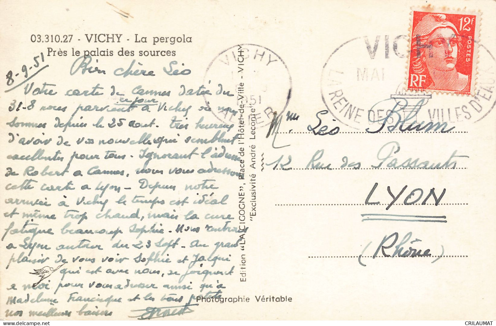 03-VICHY-N°T5269-F/0187 - Vichy