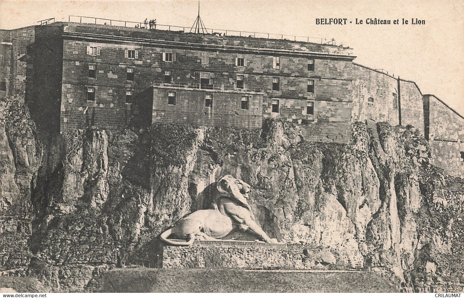 90-BELFORT LE CHATEAU ET LE LION-N°T5269-F/0165 - Belfort - Stadt