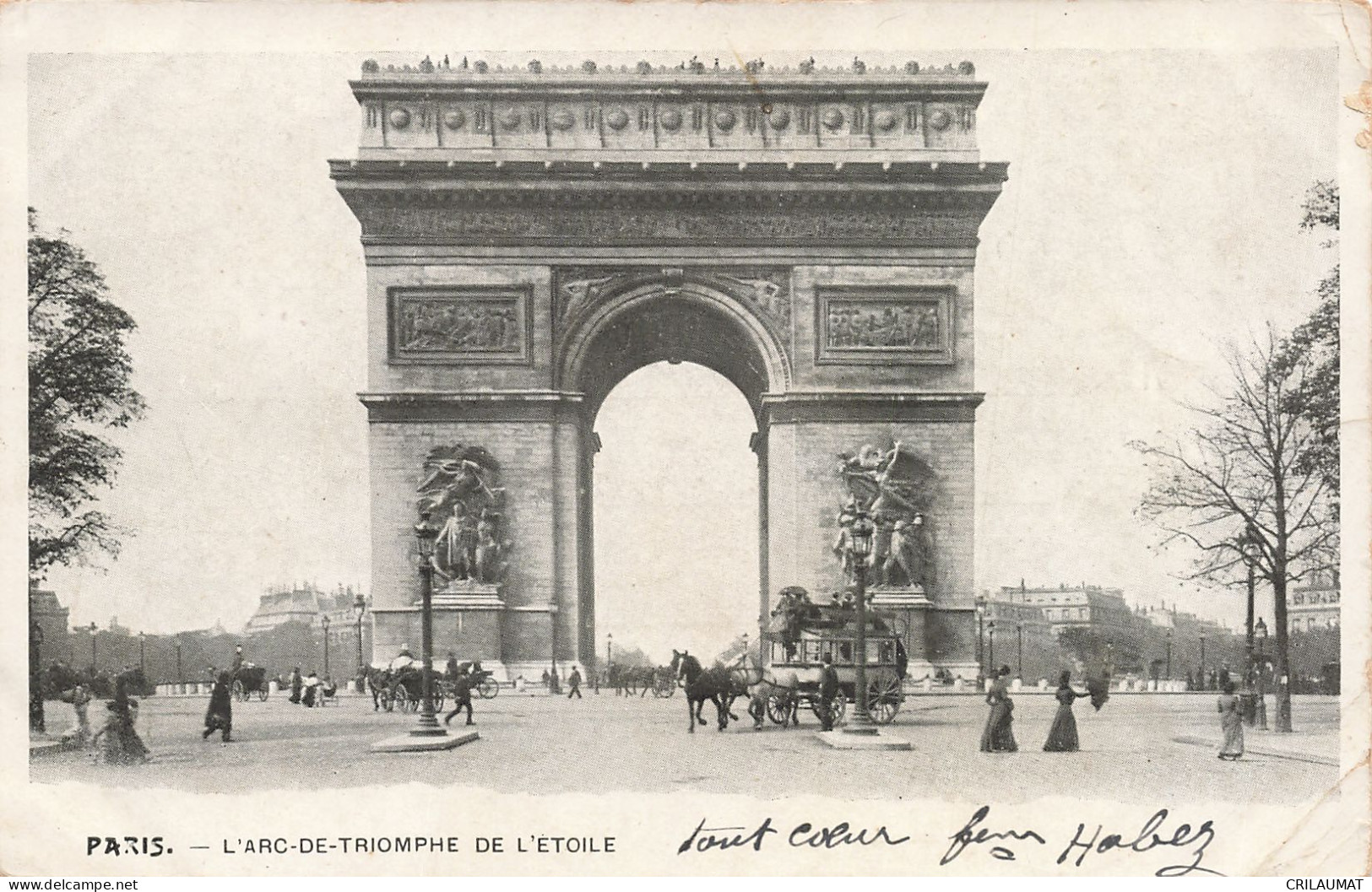 75-PARIS L ARC DE TRIOMPHE-N°T5269-F/0039 - Triumphbogen