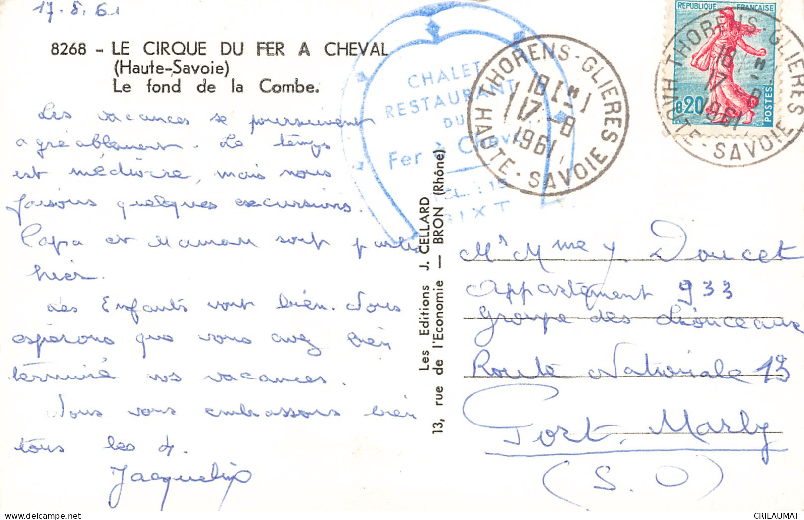 74-LE CIRQUE DU FER A CHEVAL LE FOND DE LA COMBE-N°T5270-B/0107 - Other & Unclassified