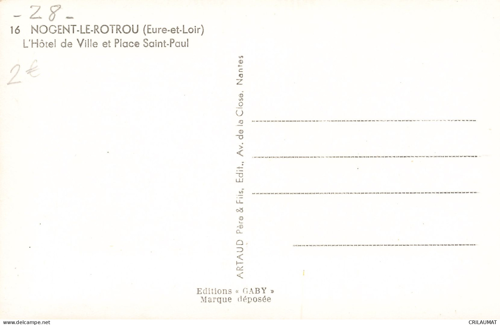 28-NOGENT LE ROTROU-N°T5270-B/0099 - Nogent Le Rotrou