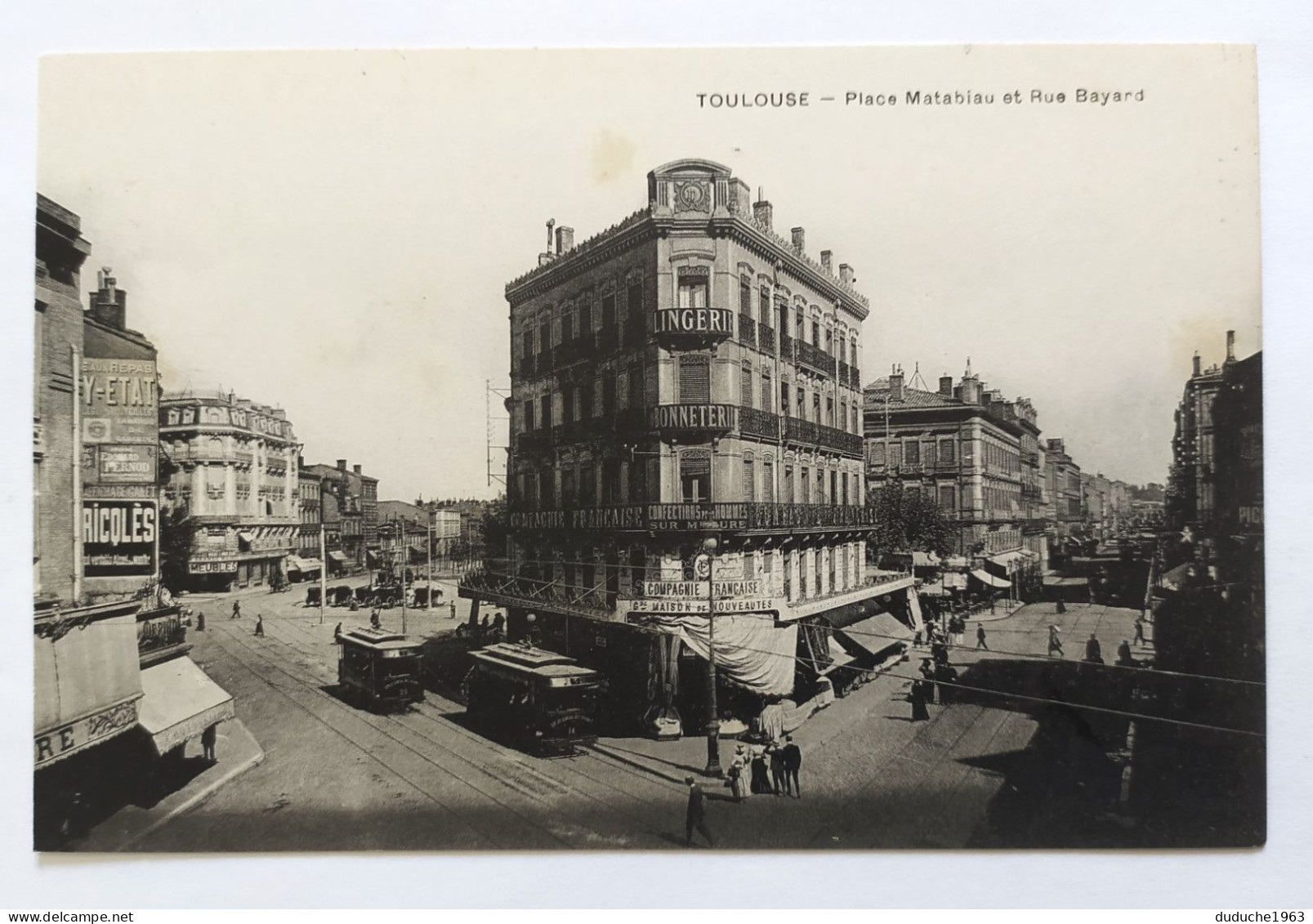 CPA - 31.Toulouse. Place Matabiau Et Rue Bayard - Toulouse