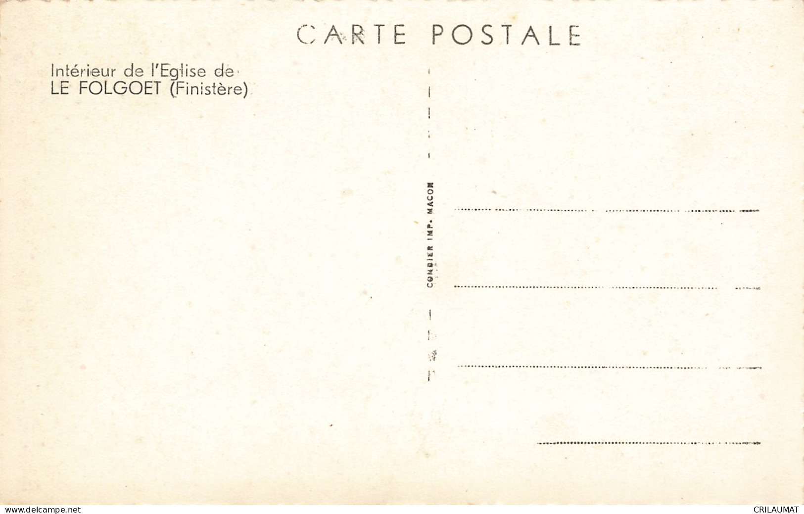 29-LE FOLGOET-N°T5270-A/0067 - Le Folgoët