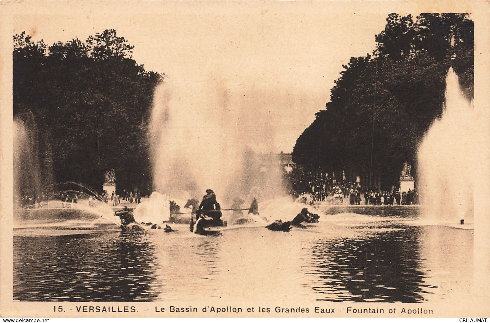 78-VERSAILLES LE PARC BASSIN D APOLLON-N°T5269-H/0277 - Versailles (Castillo)