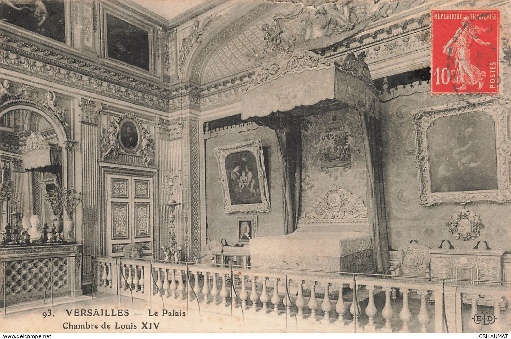 78-VERSAILLES LE PALAIS CHAMBRE DE LOUIS XIV-N°T5270-D/0263 - Versailles (Castillo)