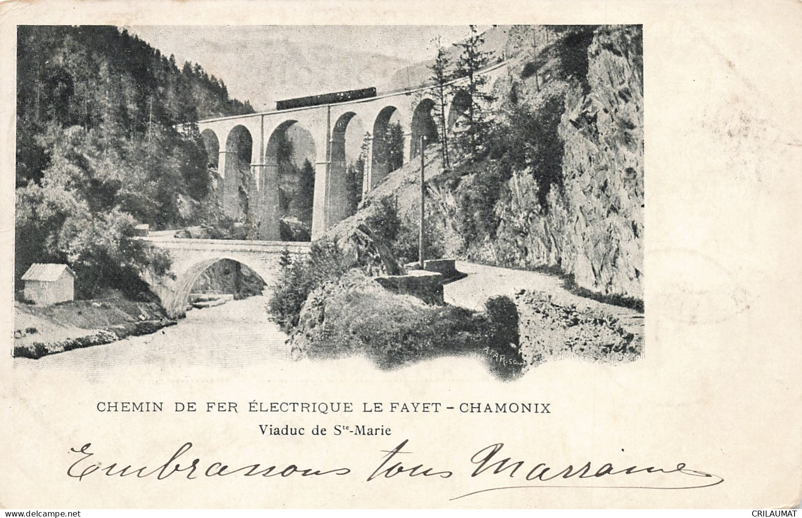 74-CHAMONIX CHEMIN DE FER ELECRIQUE LE FAYET-N°T5270-C/0175 - Chamonix-Mont-Blanc