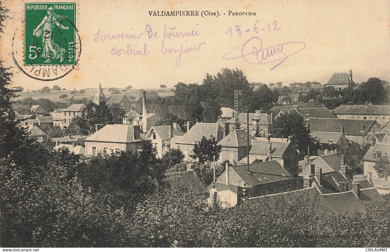 60-VALDAMPIERRE-N°T5270-C/0135 - Autres & Non Classés