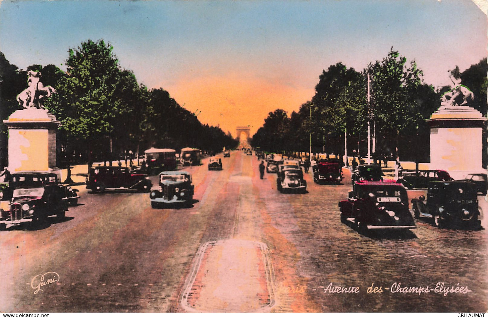 75-PARIS- L ARC DE TRIOMPHE-N°T5270-B/0393 - Triumphbogen