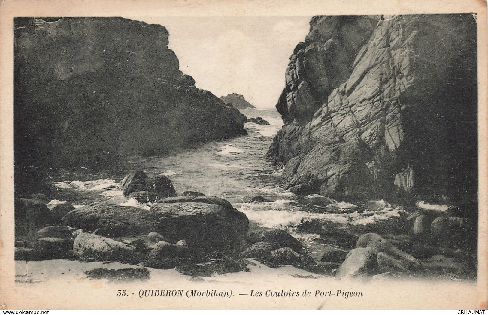 56-QUIBERON LES COULOIRS DE PORT PIGEON-N°T5270-E/0393 - Quiberon