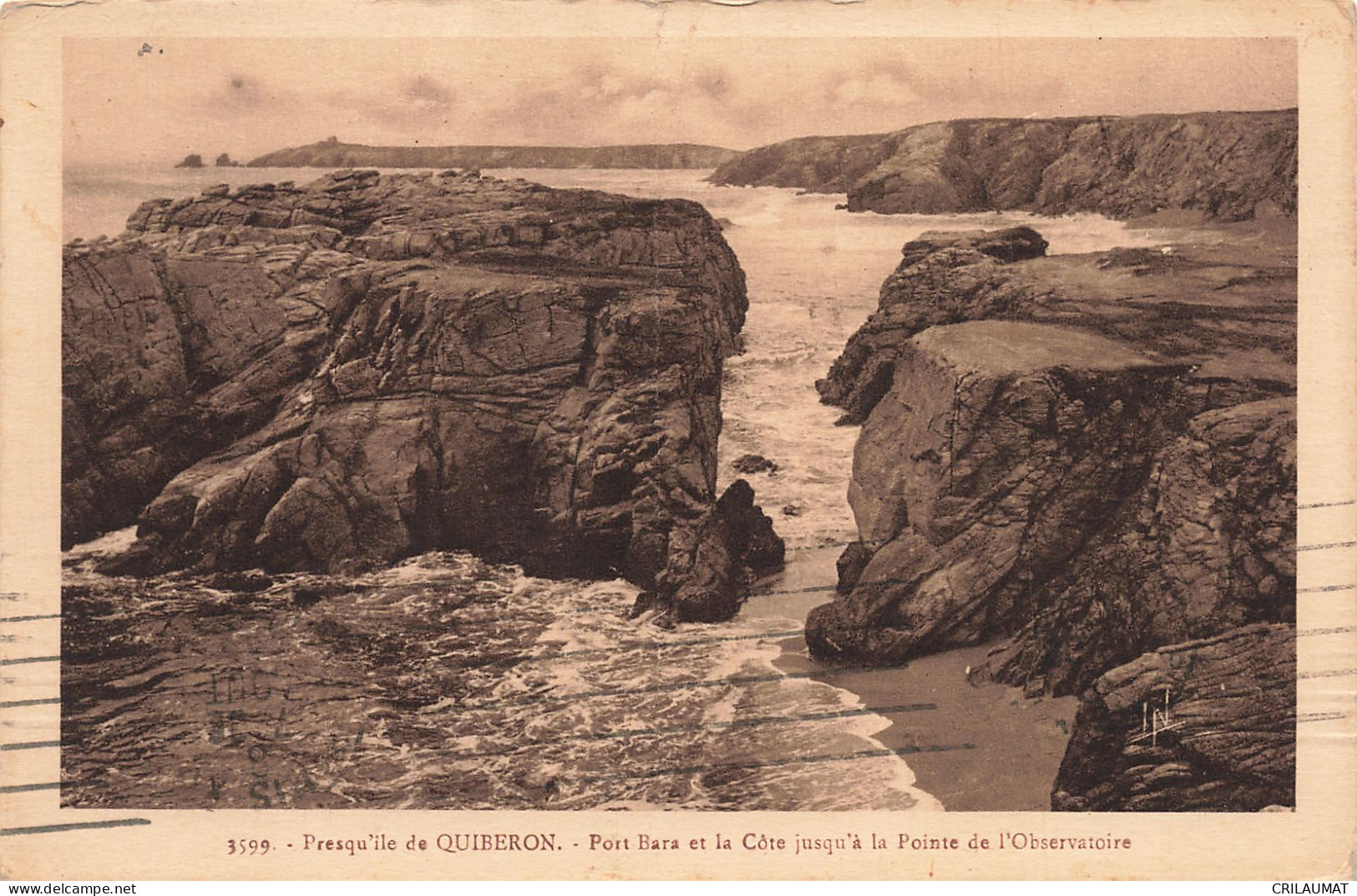 56-QUIBERON PORT BARA ET LA COTE-N°T5270-E/0351 - Quiberon