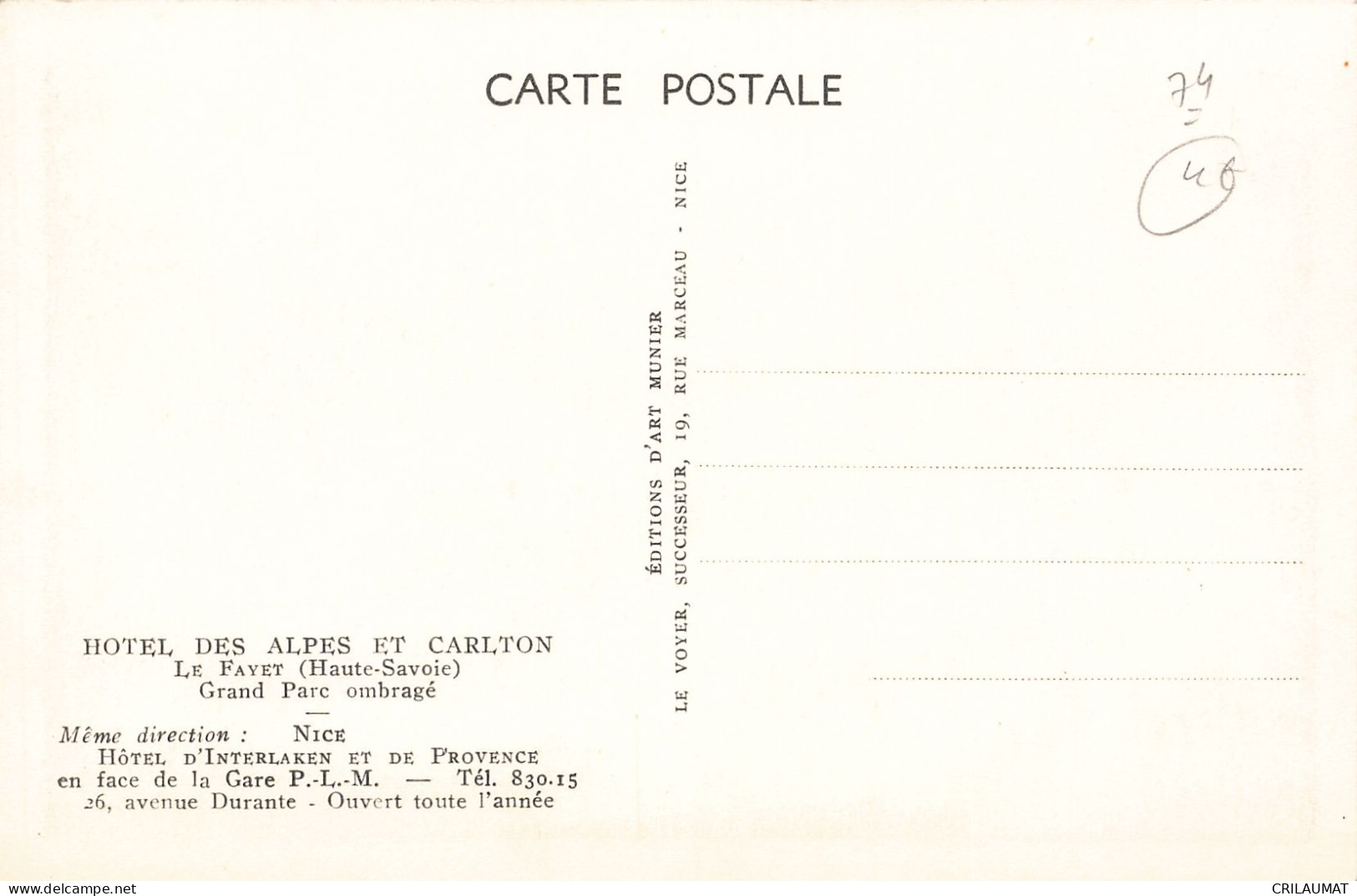 74-LE FAYET-N°T5270-H/0345 - Other & Unclassified