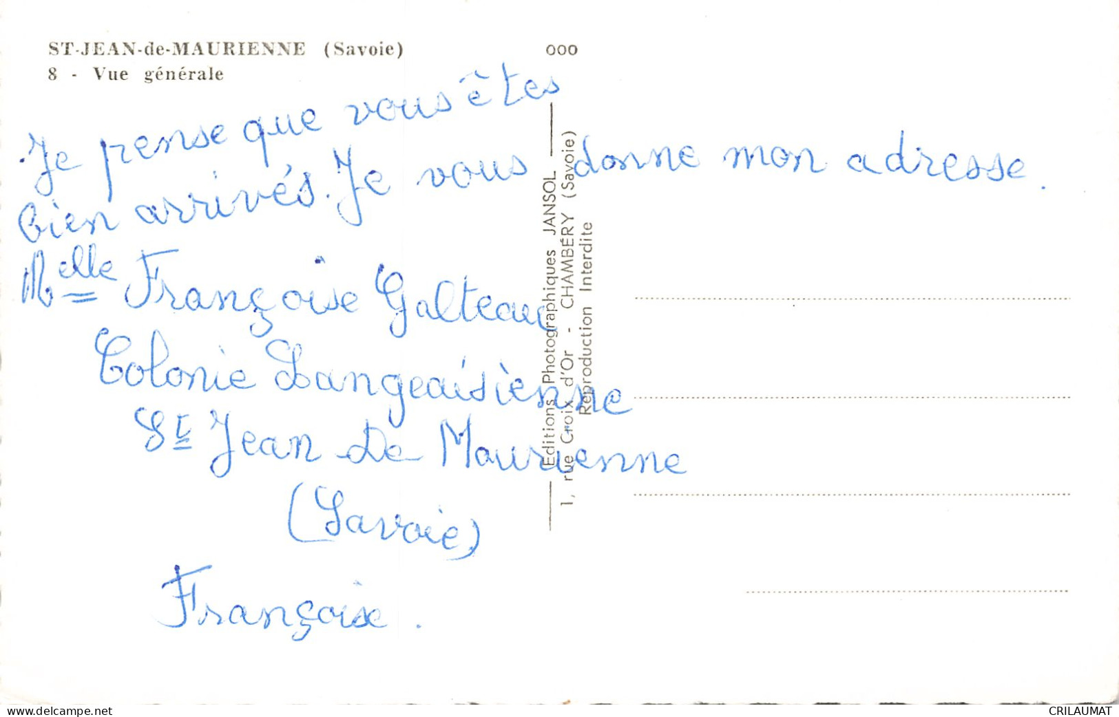 73-SAINT JEAN DE MAURIENNE-N°T5270-H/0299 - Saint Jean De Maurienne