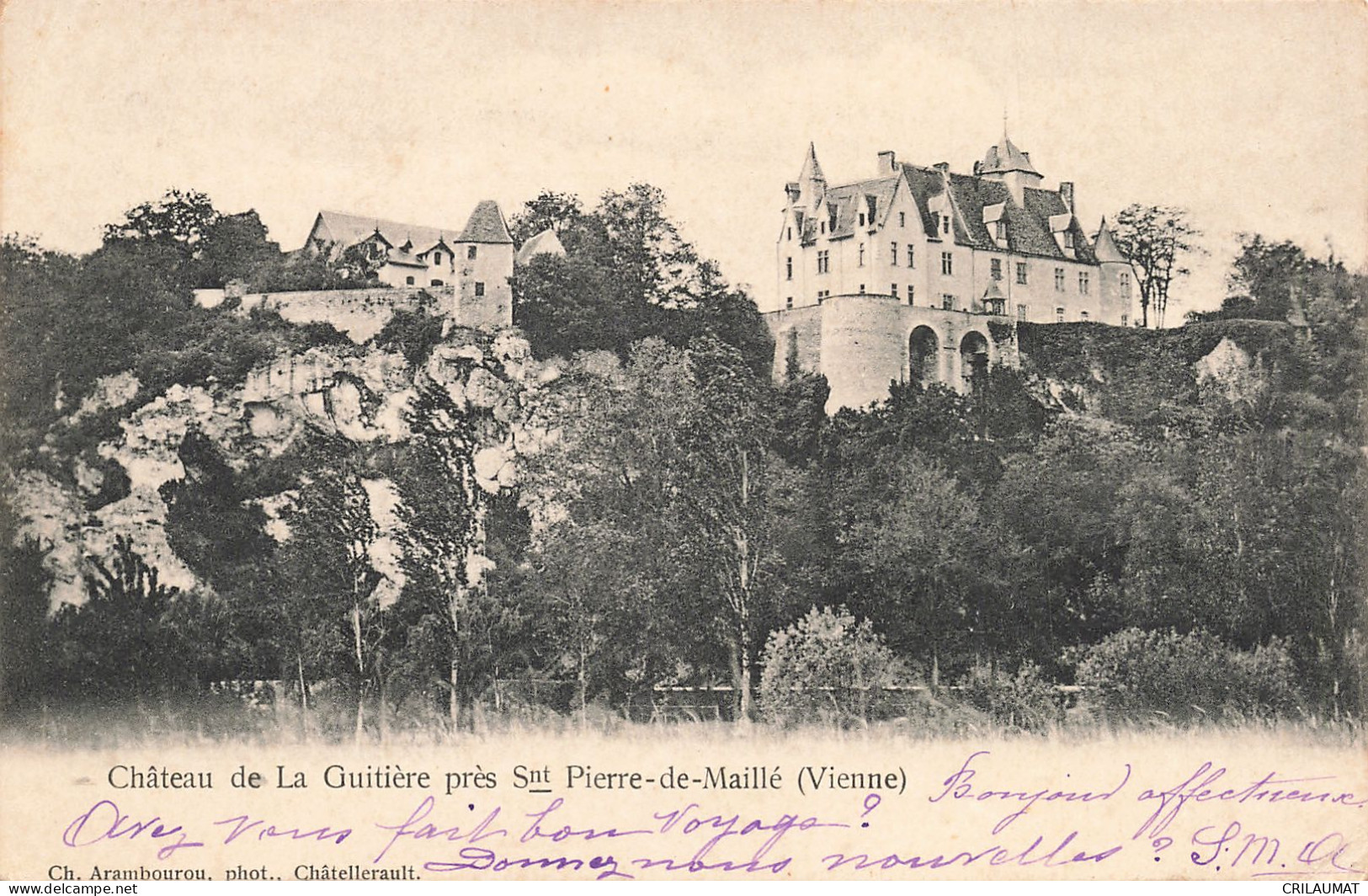 86-CHATEAU DE LA GUITIERE-N°T5270-H/0087 - Autres & Non Classés