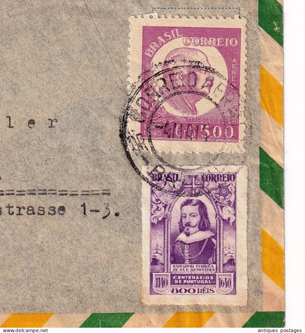 Porto Alegre 1948 Brasil Brazil Brésil Fritz Wertheimer Bern Suisse Redaktion Des Bund Switzerland - Storia Postale