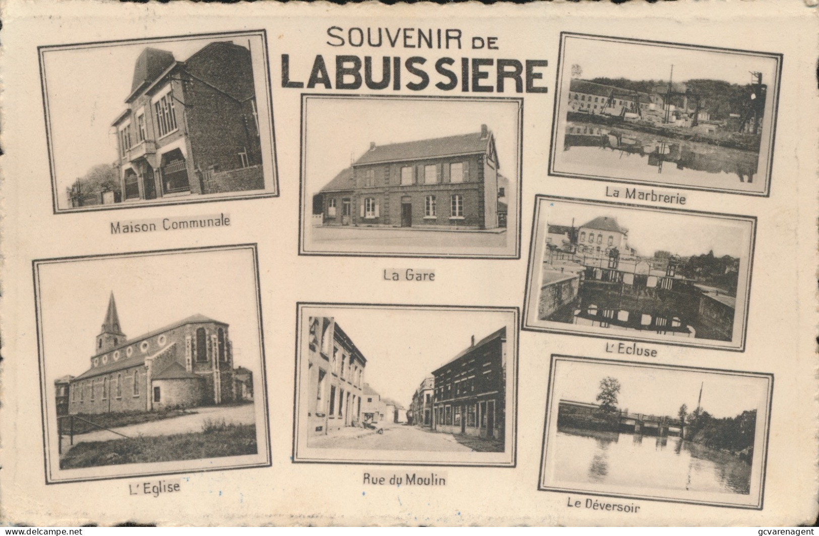 SOUVENIR DE LA BUISSIERE         2 SCANS - Merbes-le-Chateau