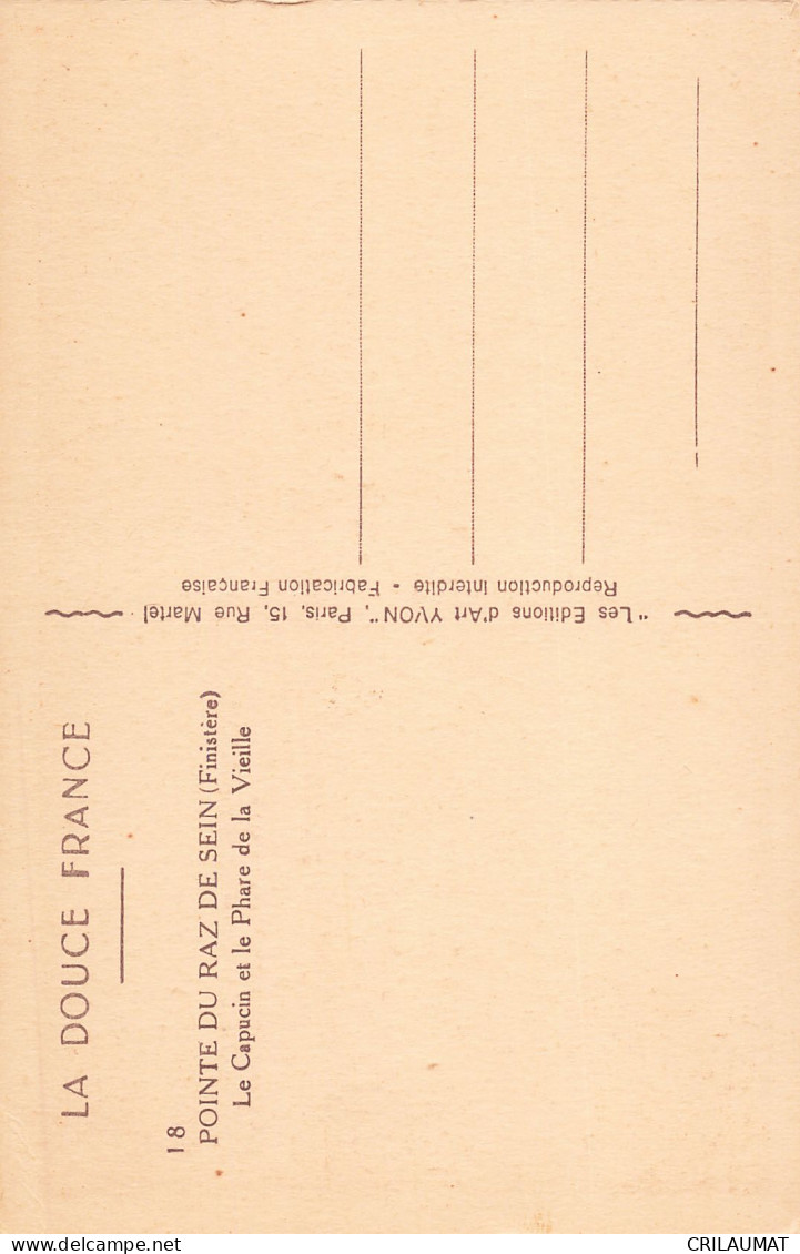 29-POINTE DU RAZ-N°T5271-G/0357 - Autres & Non Classés