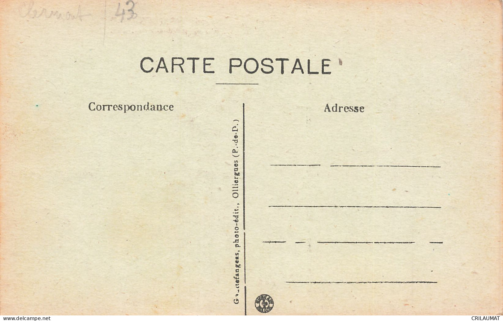 63-MONTFERRAND-N°T5272-C/0005 - Other & Unclassified