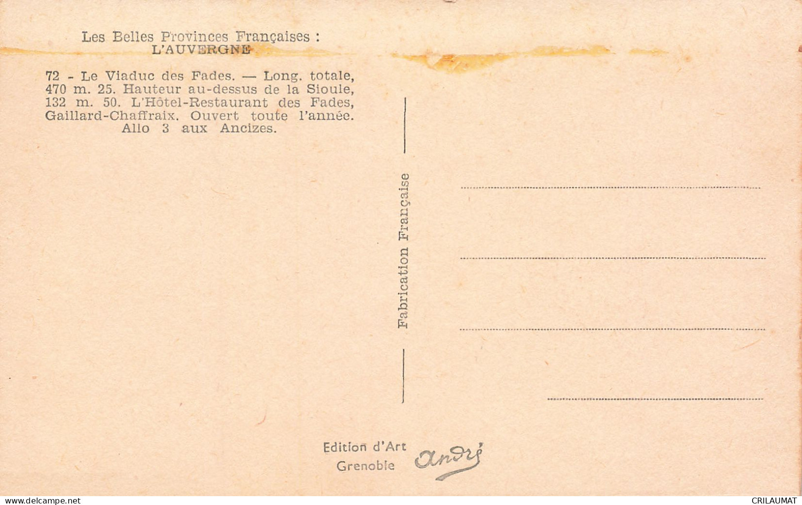 63-VIADUC DES FADES-N°T5272-B/0333 - Other & Unclassified