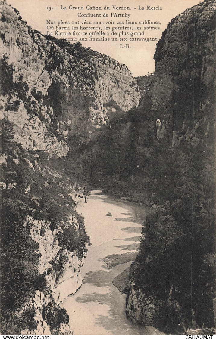 04-CANON DU VERDON-N°T5272-F/0197 - Sonstige & Ohne Zuordnung